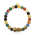 Pixiu Feng Shui Bracelet | FIVE Elements | Chakra Agate x 18k Gold