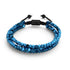 Mini Sacred Geom | Blue Hematite x Gunmetal | Triple Strand Bracelet