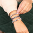 Mini Sacred Geom | Rainbow Hematite x Gunmetal | Triple Strand Bracelet
