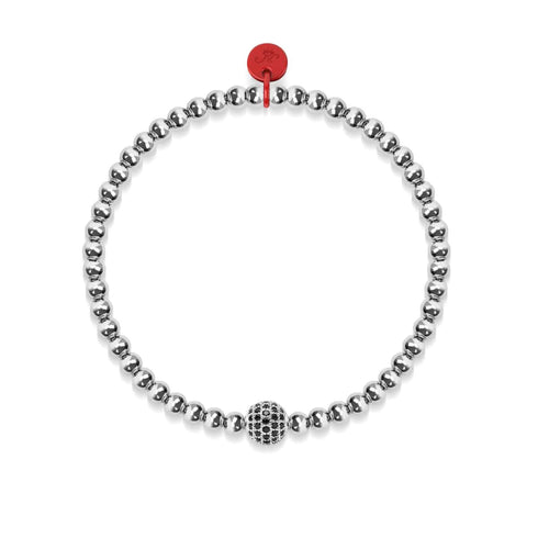 Black Crystal Pave | Santa Charm Bracelet