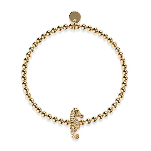 Reef | 18k Gold | Seahorse Charm Bracelet