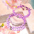Grape Soda | Shimmer Glass | Macrame Bracelet