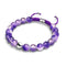 Grape Soda | Shimmer Glass | Macrame Bracelet