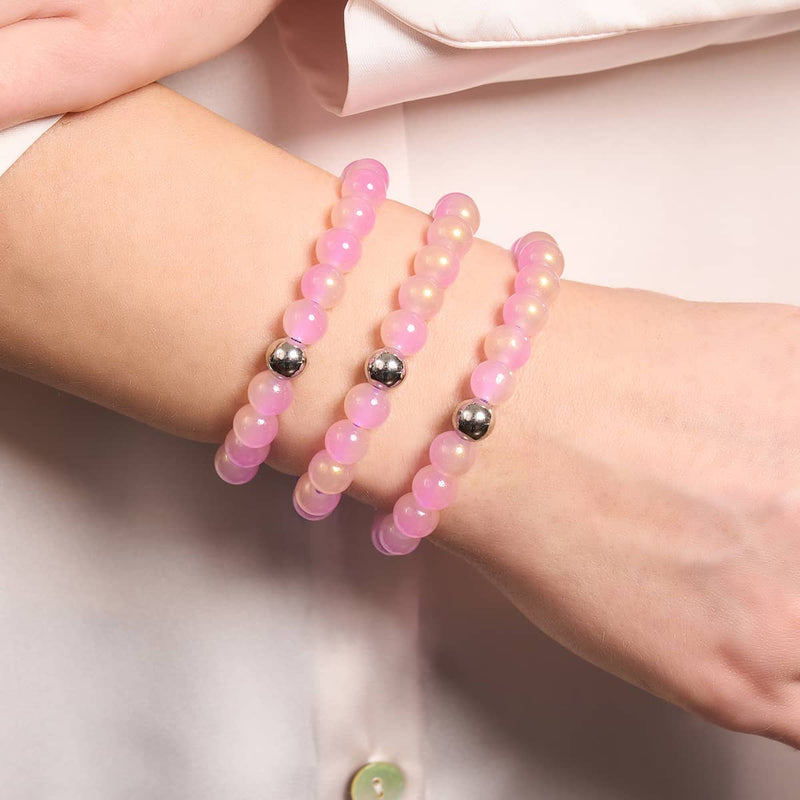 Lavender Fizz | Shimmer Glass Bracelet