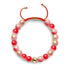 Maraschino Cherry | Shimmer Glass | Macrame Bracelet