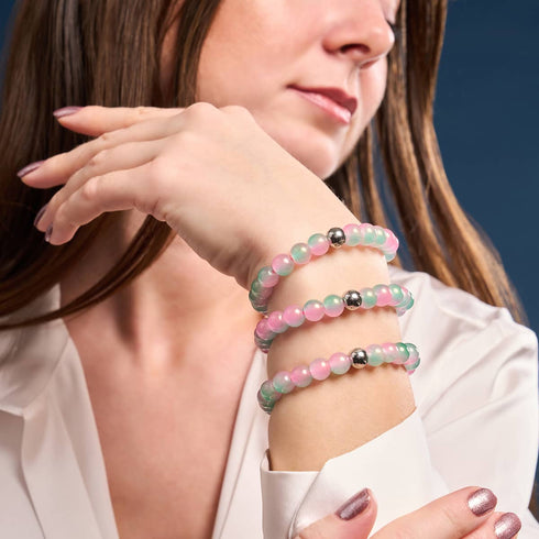 Sliced Melon | Shimmer Glass Bracelet