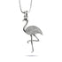 Aruba | .925 Sterling Silver | Crystal Flamingo Infinity Clasp Necklace