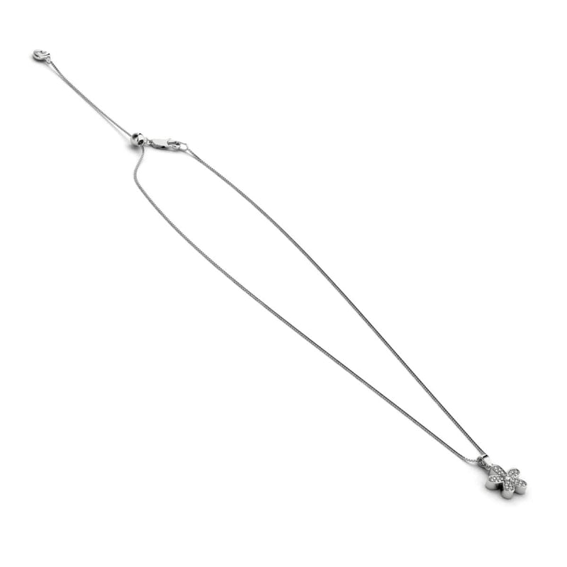 Flower Power | .925 Sterling Silver | Crystal Infinity Clasp Necklace