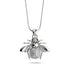 Queen | .925 Sterling Silver | Crystal Honeybee Infinity Clasp Necklace