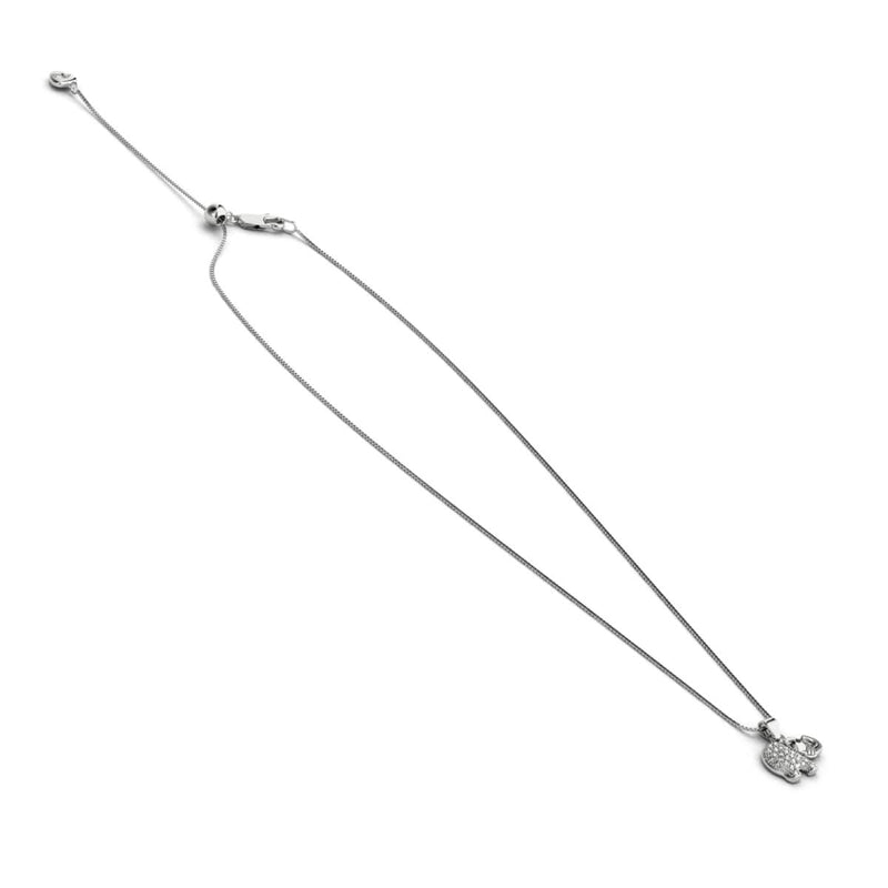 Sanctuary | .925 Sterling Silver | Crystal Elephant Infinity Clasp Necklace