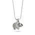 Sanctuary | .925 Sterling Silver | Crystal Elephant Infinity Clasp Necklace