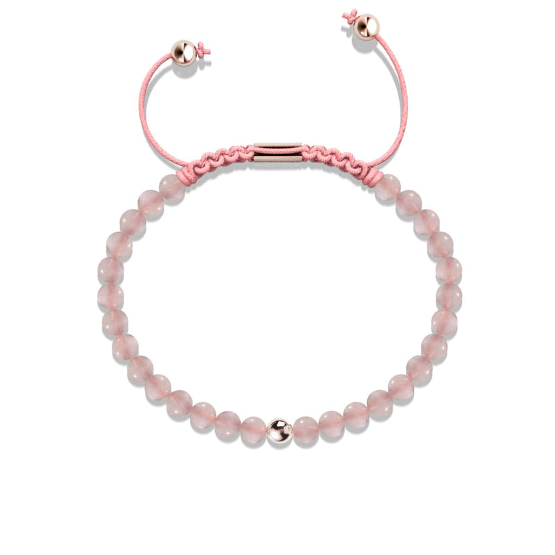 Rose Quartz | Rose Gold Vermeil | Focus Gemstone Macrame Bracelet