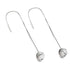 Howlite | .925 Sterling Silver | Gemstone Chain Drop Threader Earrings
