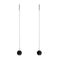 Lava Rock Diffuser | .925 Sterling Silver | Gemstone Chain Drop Threader Earrings