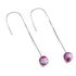 Multi Color Agate | .925 Sterling Silver | Gemstone Chain Drop Threader Earrings
