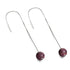 Purple Regalite | .925 Sterling Silver | Gemstone Chain Drop Threader Earrings