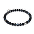 Black Line Agate | .925 Sterling Silver | Healing Gemstone Bead Bracelet