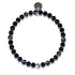 Black Line Agate | .925 Sterling Silver | Healing Gemstone Bead Bracelet