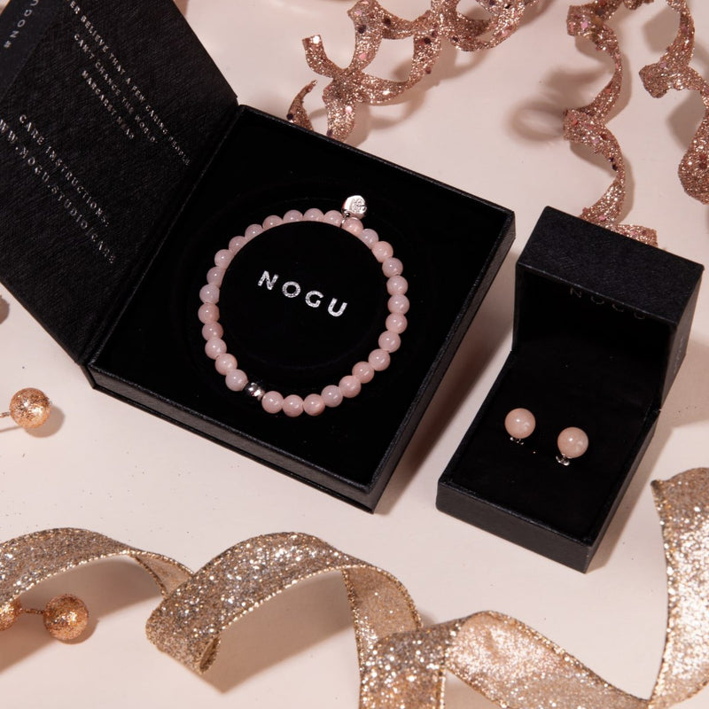 Pink Aventurine | .925 Sterling Silver | Healing Gemstone Bead Bracelet