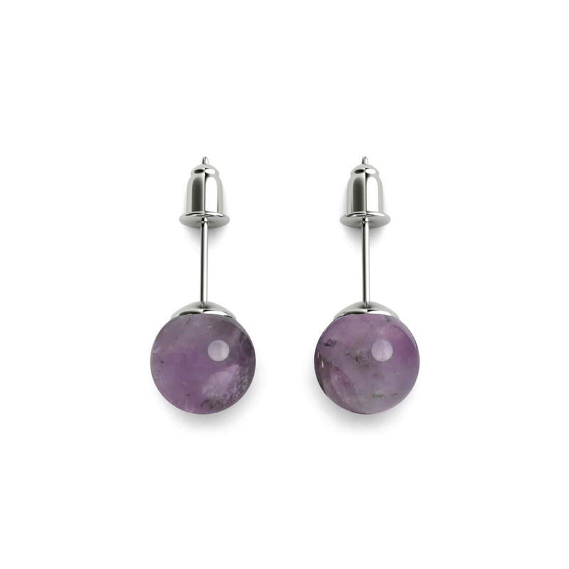 Amethyst | .925 Sterling Silver | Gemstone Stud Earrings