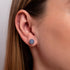 Blue Aventurine | .925 Sterling Silver | Gemstone Stud Earrings
