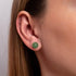 Green Jade | .925 Sterling Silver | Gemstone Stud Earrings