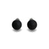 Matte Black Agate | .925 Sterling Silver | Gemstone Stud Earrings