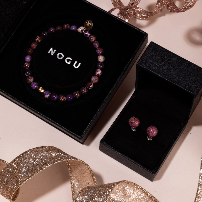 Purple Regalite | .925 Sterling Silver | Gemstone Stud Earrings