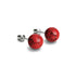 Red Turquoise | .925 Sterling Silver | Gemstone Stud Earrings