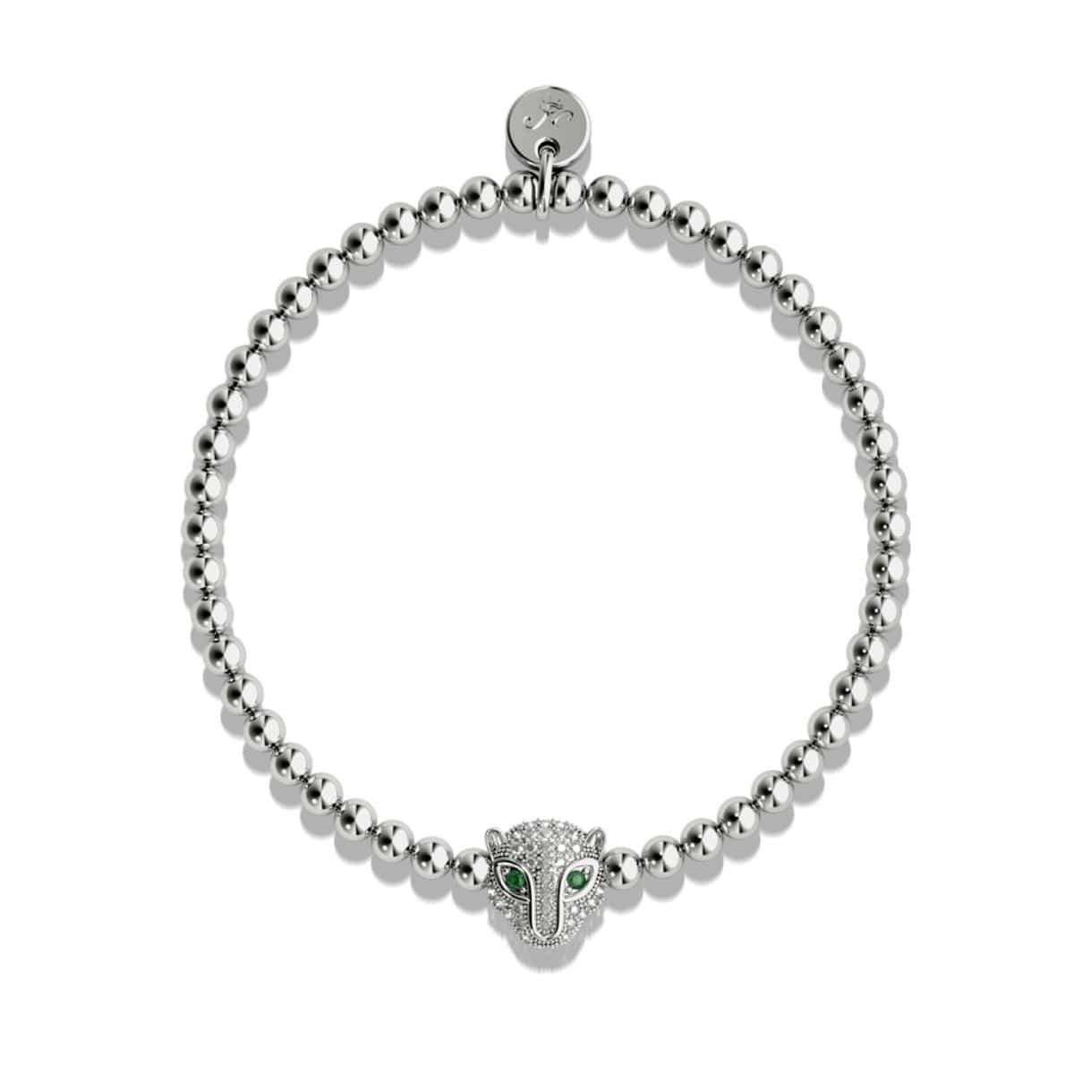 Fierce | .925 Sterling Silver | CZ Diamond Cat Bracelet