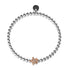 Tortuga | .925 Sterling Silver White & Rose Gold Vermeil | CZ Diamond Sea Turtle Bracelet