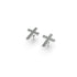 Blessed | .925 Sterling Silver | CZ Diamond Cross Earrings