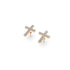 Blessed | Rose Gold Vermeil | CZ Diamond Cross Earrings