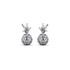 Pina Colada | White Gold Vermeil | CZ Diamond Pineapple Earrings