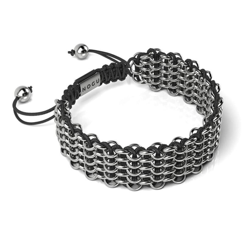 Panda Links | Deluxe Kismet Bracelet | Black x Silver