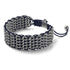 Sumatran Elephant Links | Deluxe Kismet Bracelet | Blue x  Silver