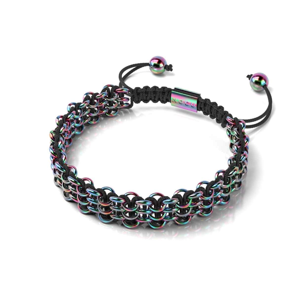 Chameleon Links | Original Kismet Bracelet | Black x Unicorn Silver