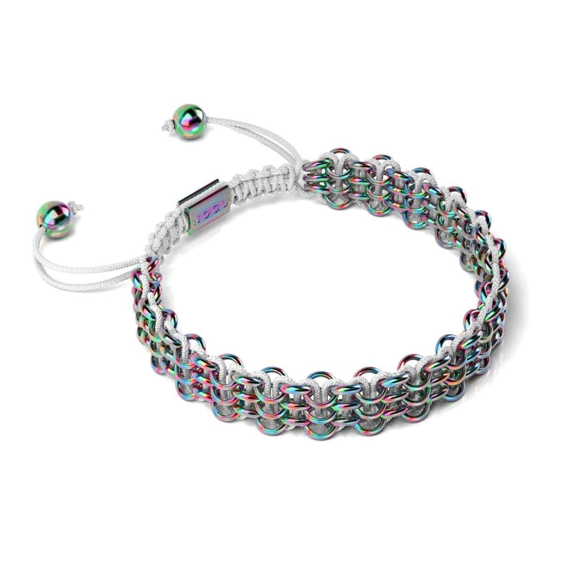 Chameleon Links | Original Kismet Bracelet | White x Unicorn Silver