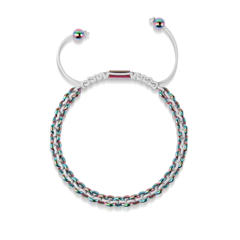 Chameleon Links | Original Kismet Bracelet | White x Unicorn Silver