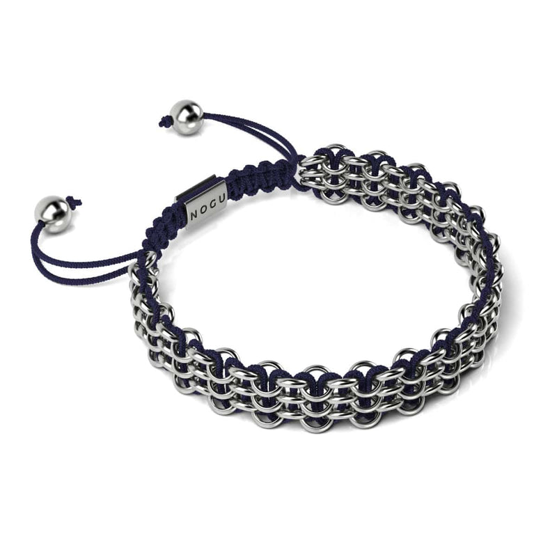 Sumatran Elephant Links | Original Kismet Bracelet | Blue x Silver