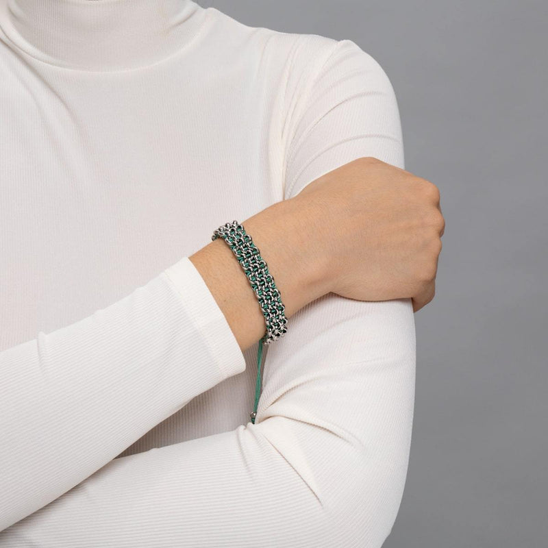 Supreme Kismet Links Bracelet | Silver | Teal