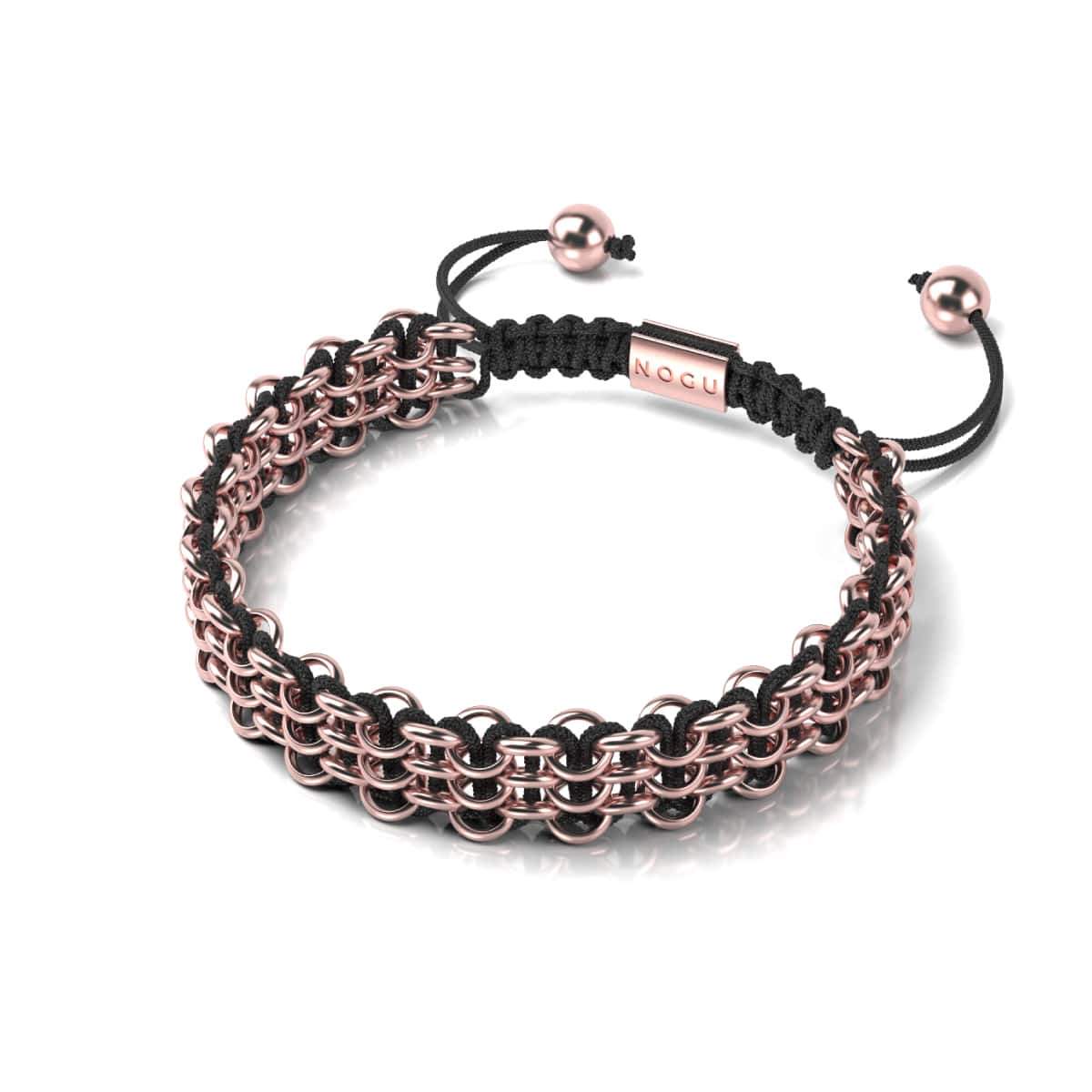 Tiger Links | Original Kismet Bracelet | Black x Rose Gold