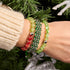 Tree Frog Links | Original Kismet Bracelet | Green x Silver