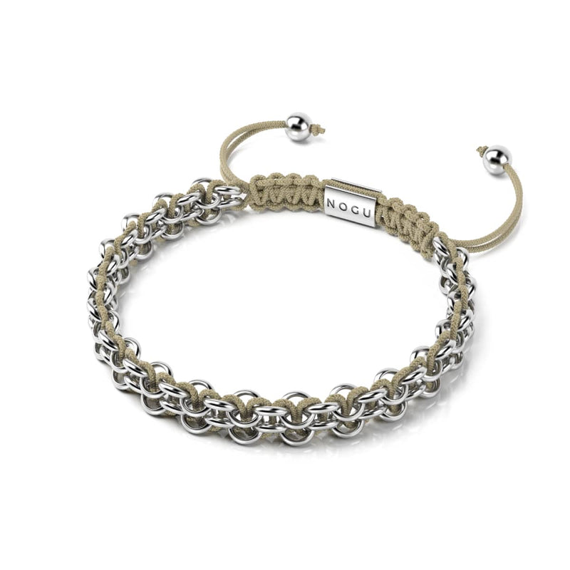 Grizzly Bear Links | Mini Kismet Bracelet | Brown x Silver