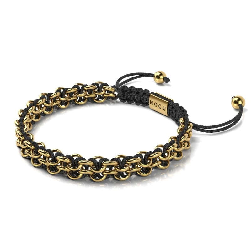 Lion Links | Mini Kismet Bracelet | Black x Gold