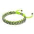Llama Links | Mini Kismet Bracelet | Neon Yellow x Silver