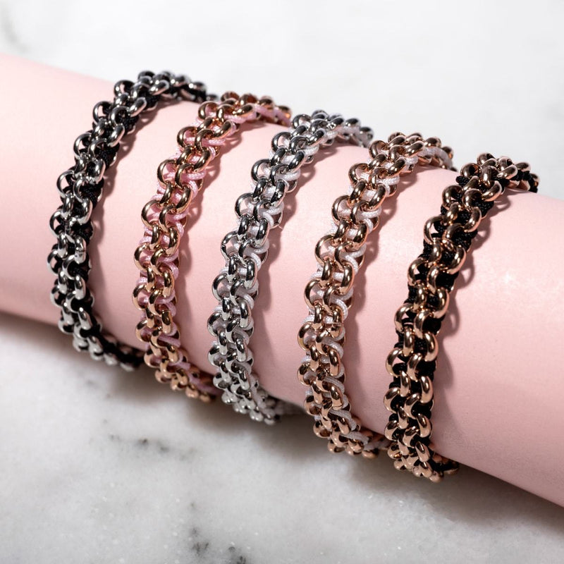 Panda Links | Mini Kismet Bracelet | Black x Silver