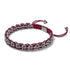 Red Fox Links | Mini Kismet Bracelet | Burgundy x Silver