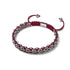 Red Fox Links | Mini Kismet Bracelet | Burgundy x Silver