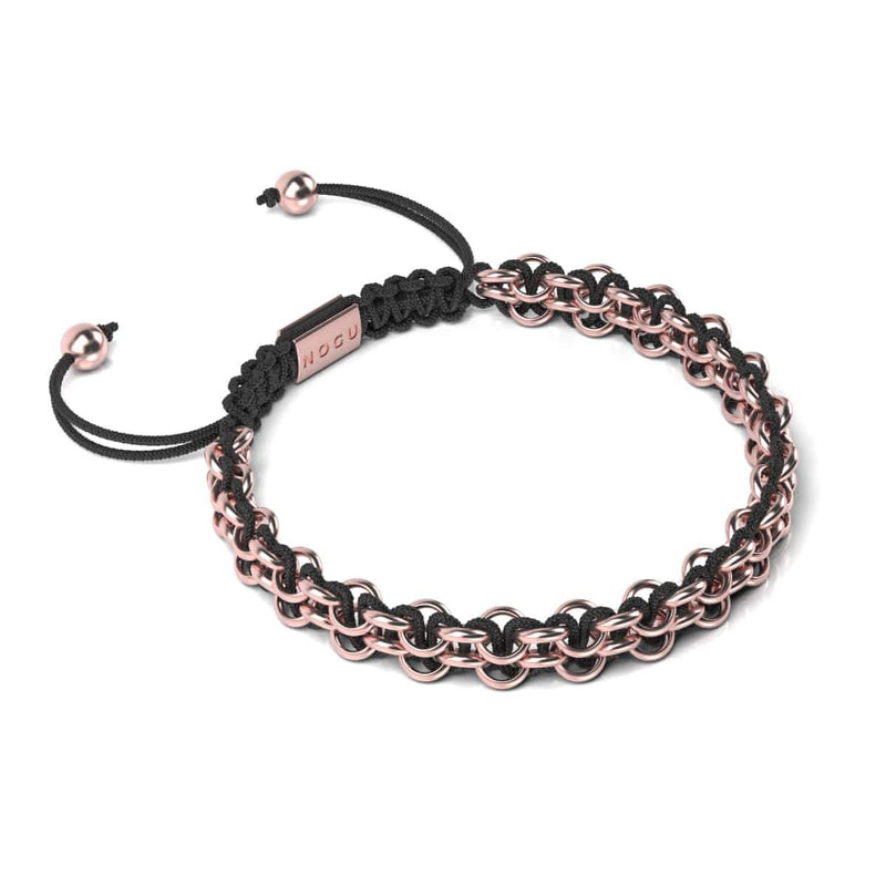 Tiger Links | Mini Kismet Bracelet | Black x Rose Gold
